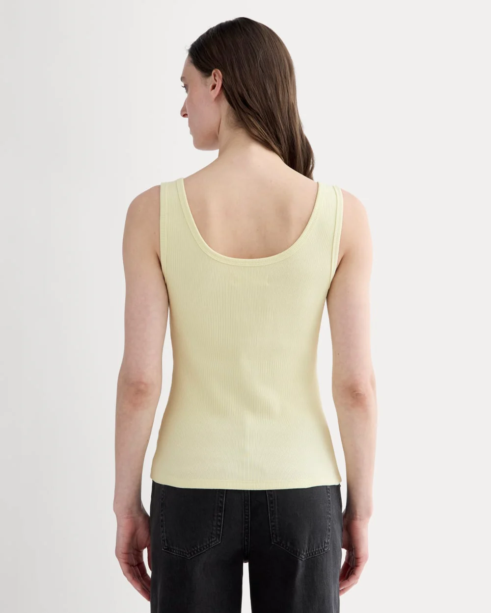 The Selfie Henley Tank | Light Yellow - Image 5
