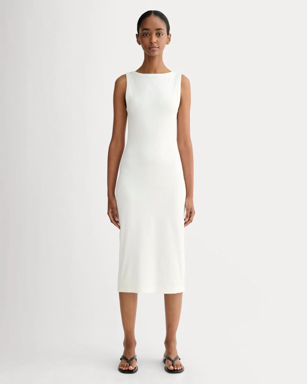 The Selfie Tank Dress | White