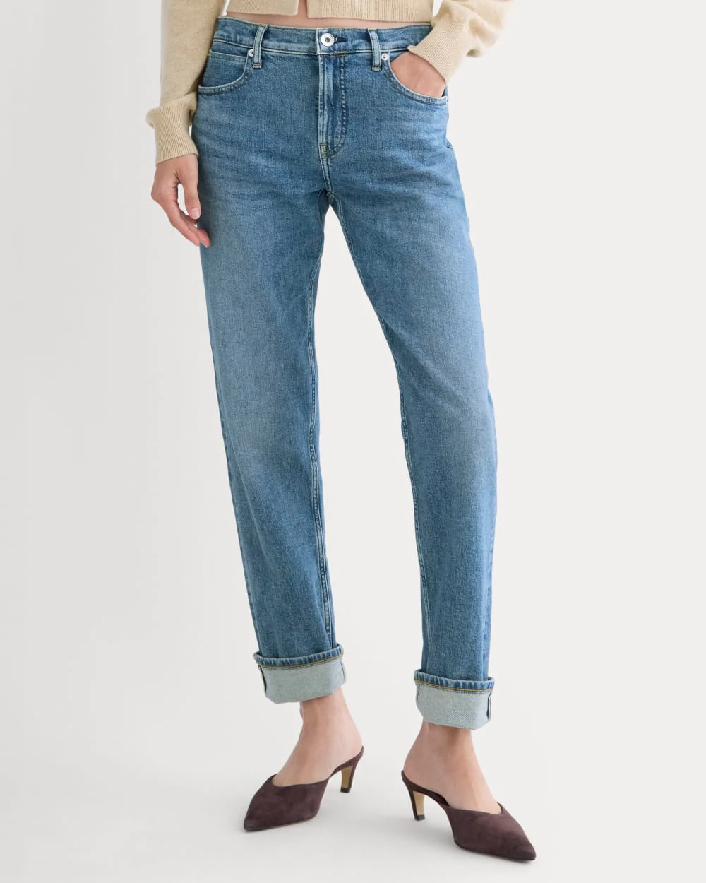 Selvedge Straight Jean | Mid Indigo Wash - Image 3