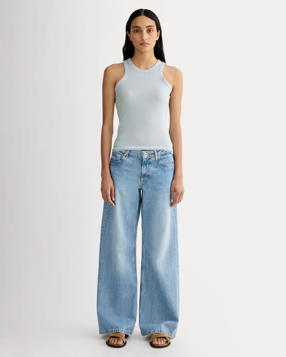 The Shimmy Cutaway Tank | Air Blue - Image 3