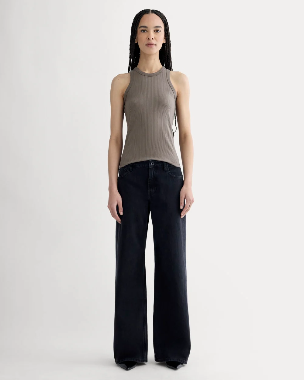 The Shimmy Cutaway Tank | Taupe - Image 3