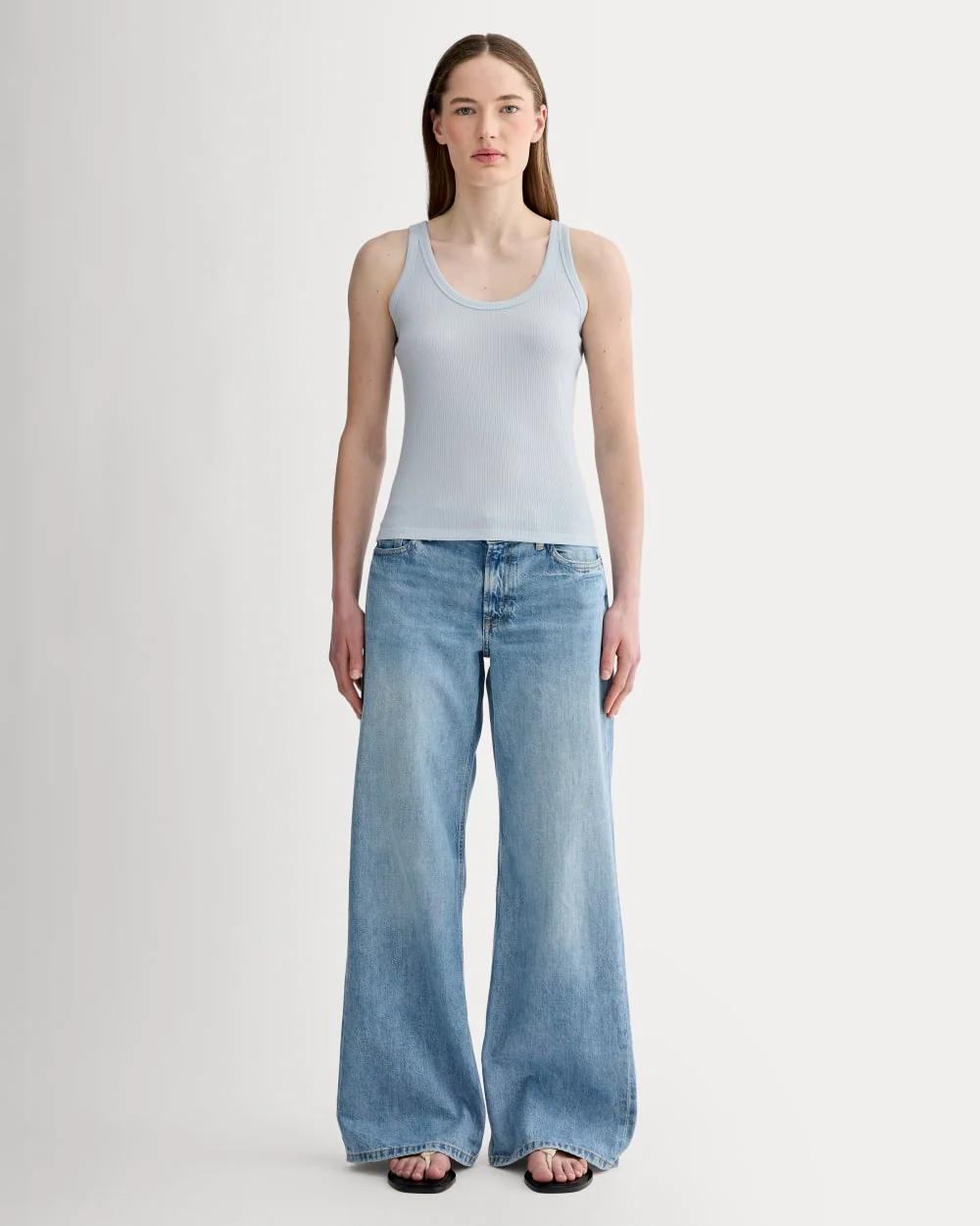 The Shimmy Scoop-Neck Tank | Air Blue - Image 3