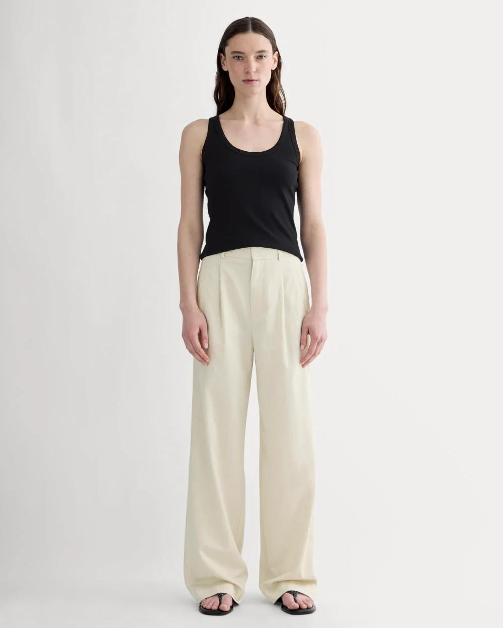 The Shimmy Scoop-Neck Tank | Black - Image 3