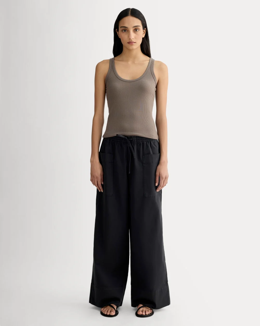 The Shimmy Scoop-Neck Tank | Taupe - Image 3