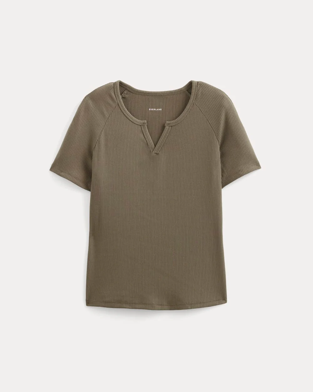 The Shimmy V-Neck Top | Taupe - Image 2