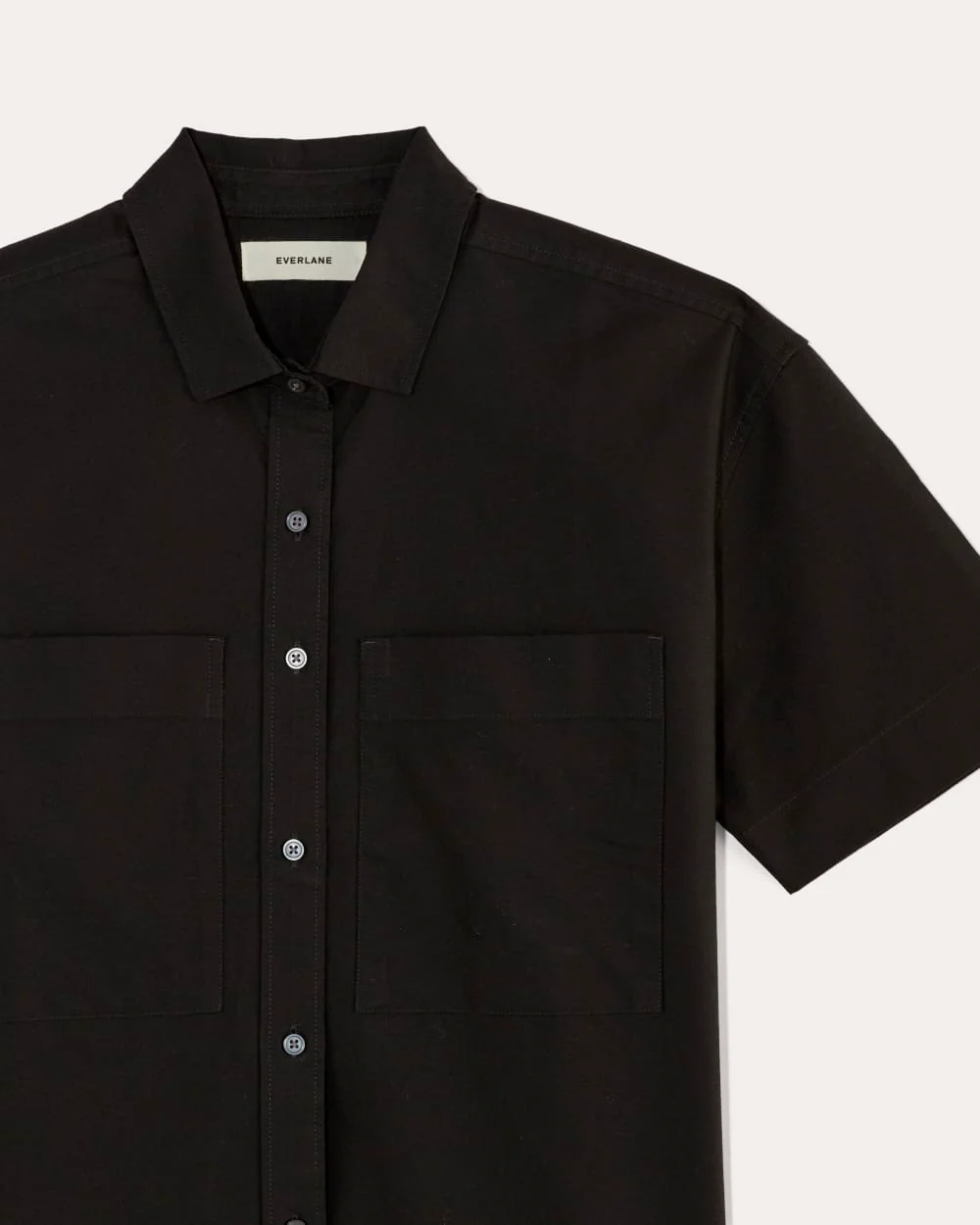 The Short-Sleeve Boxy Oxford | Black - Image 6