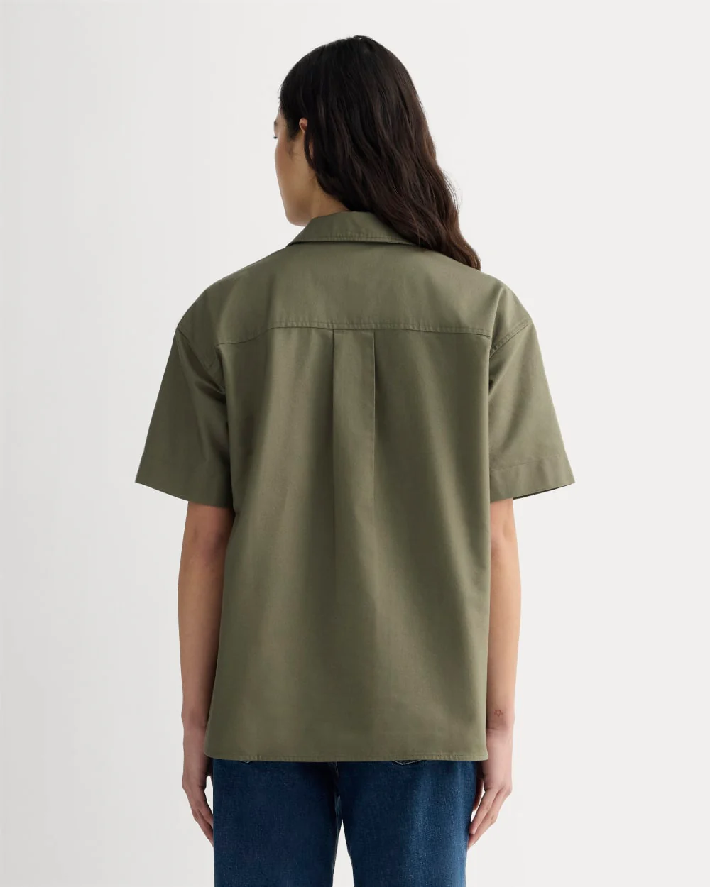 The Short-Sleeve Boxy Oxford | Kalamata - Image 5