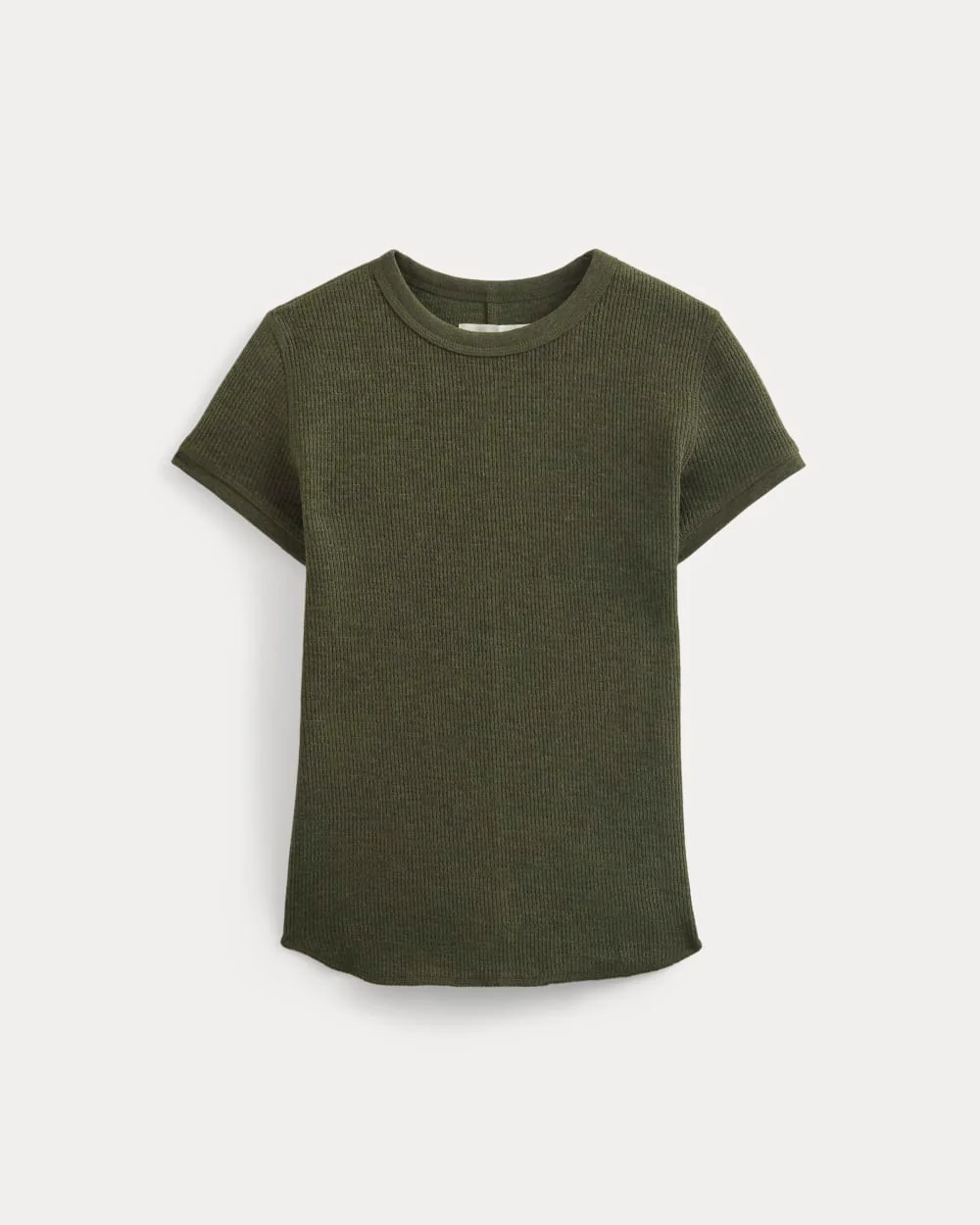 Shrunken Tee in Cozy Waffle | Heather Beech - Image 2