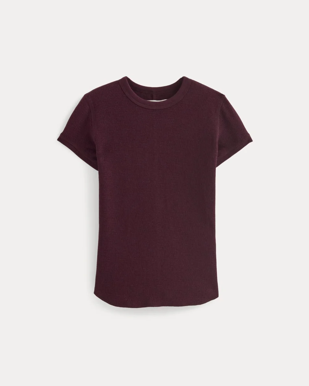 Shrunken Tee in Cozy Waffle | Heathered Port Royale - Image 2