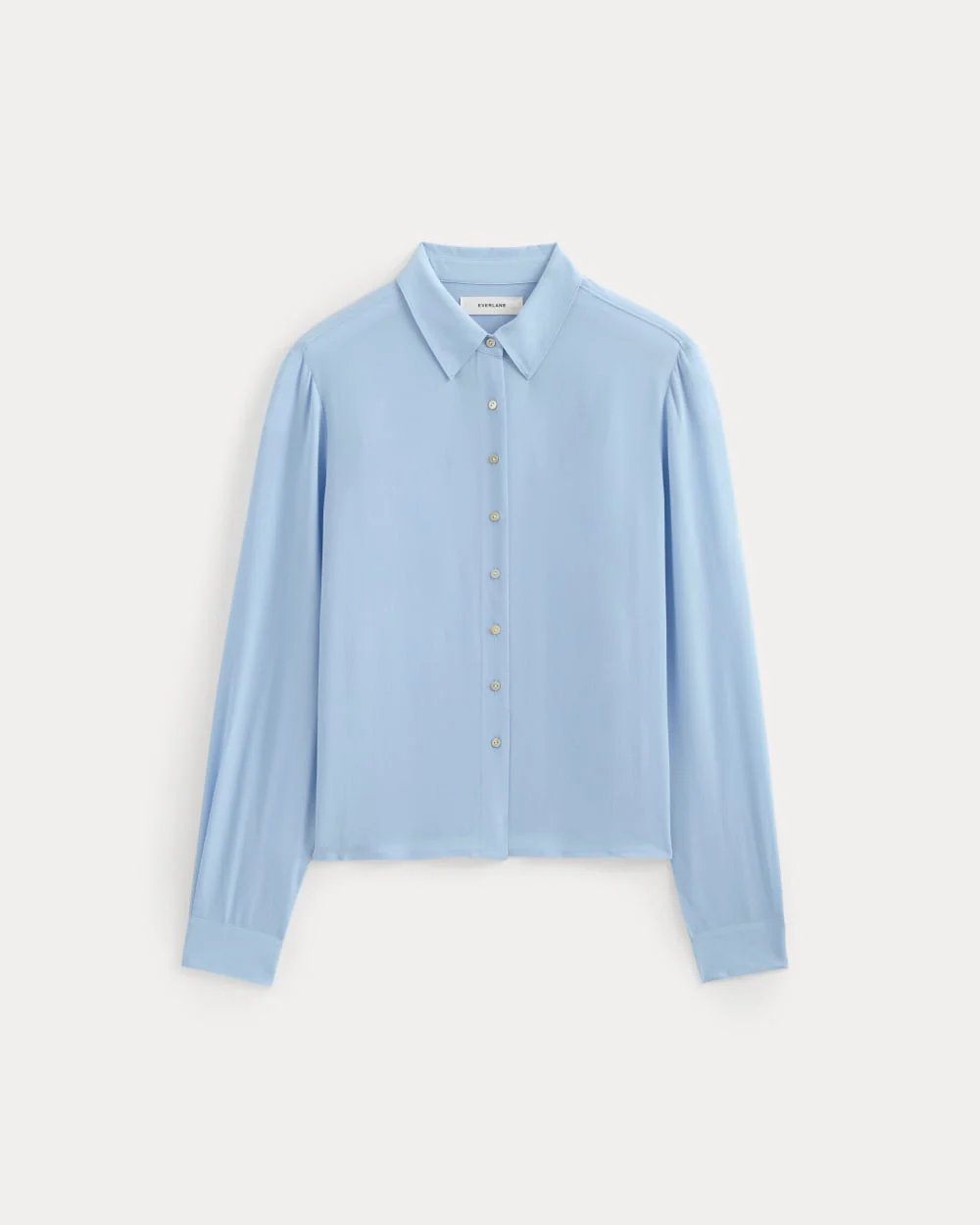 Shrunken Top in Washable Silk | Open Air Blue - Image 2