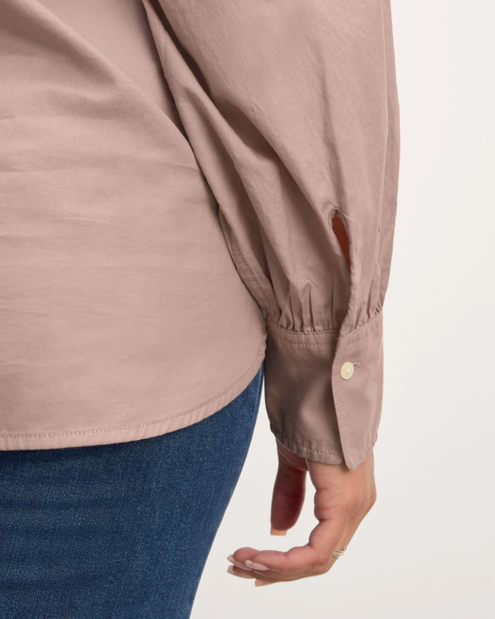 The Henley Shirt in Silky Cotton | Dusty Rose - Image 5