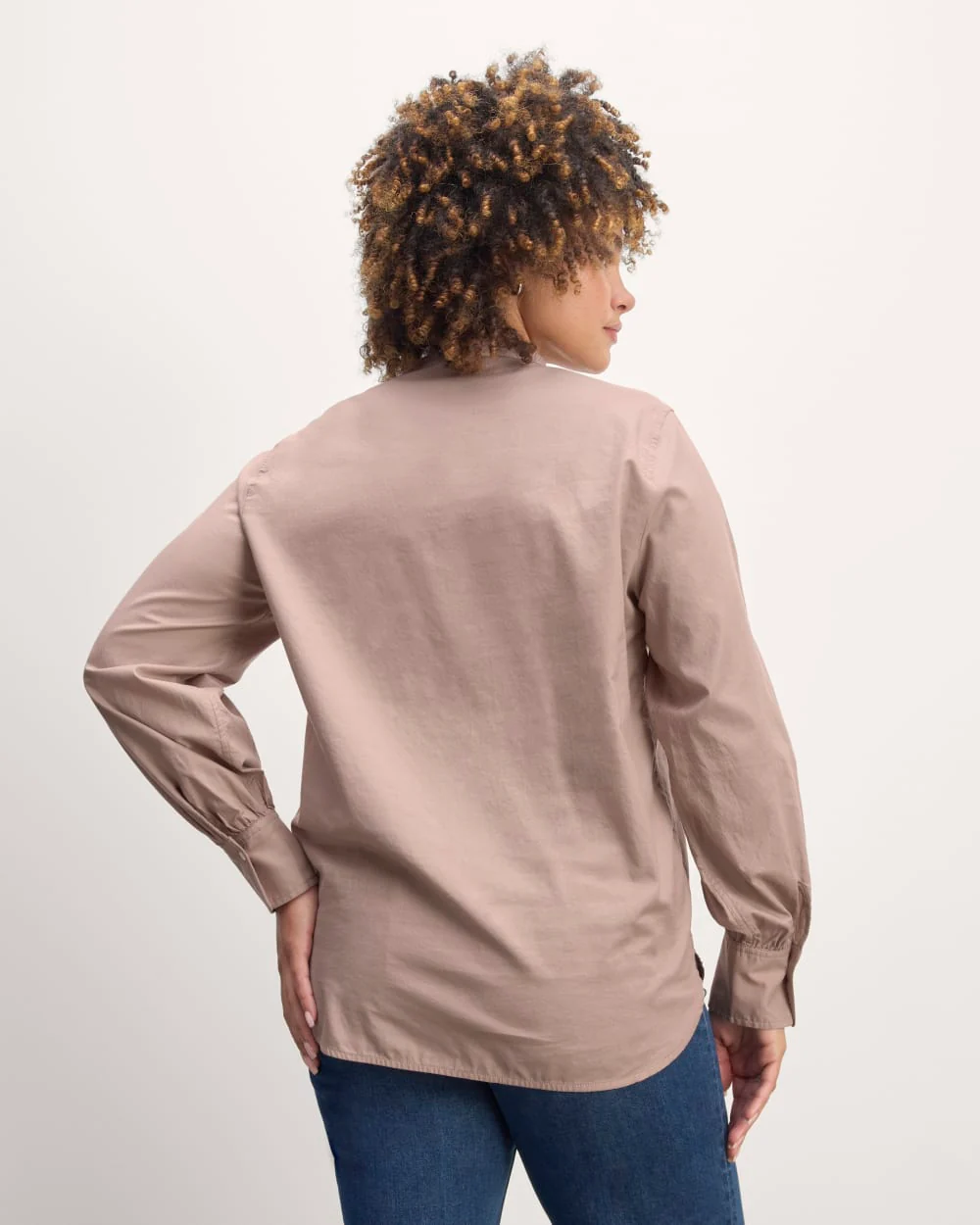 The Henley Shirt in Silky Cotton | Dusty Rose - Image 6