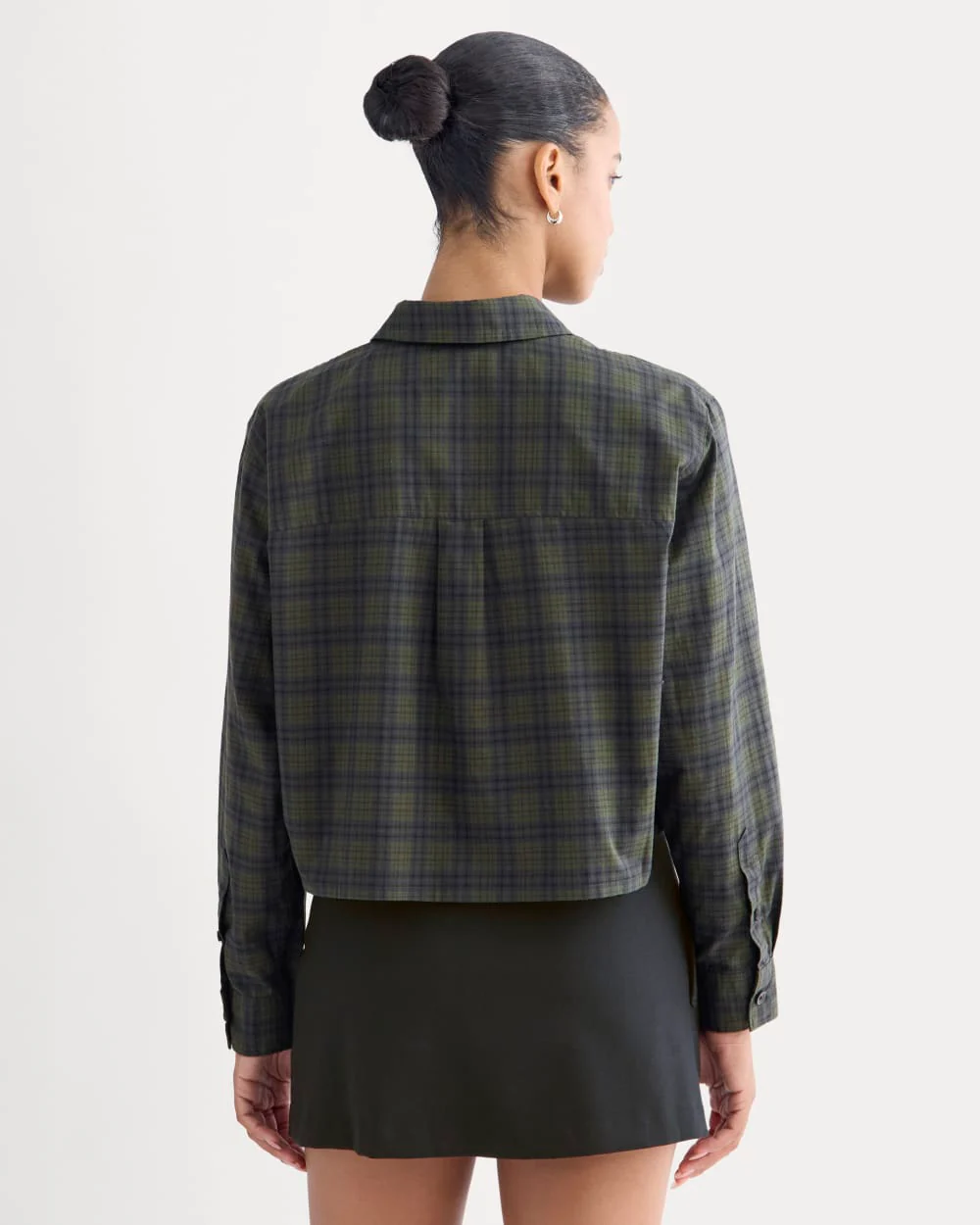 The Way-Short Shirt in Silky Cotton | Duffle Bag Plaid - Image 5