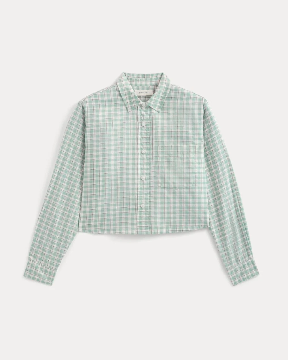 The Way-Short Shirt in Silky Cotton | Gray Mist - Image 2