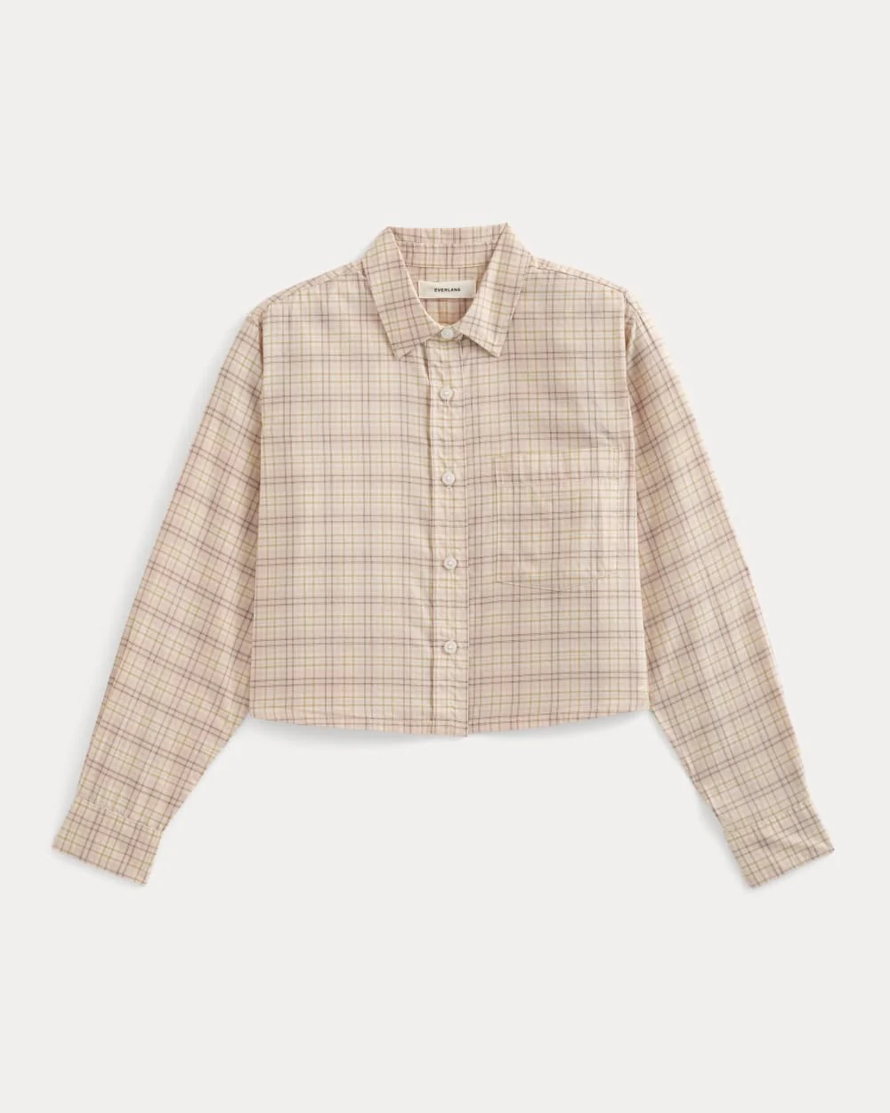 The Way-Short Shirt in Silky Cotton | Plaid - Image 2