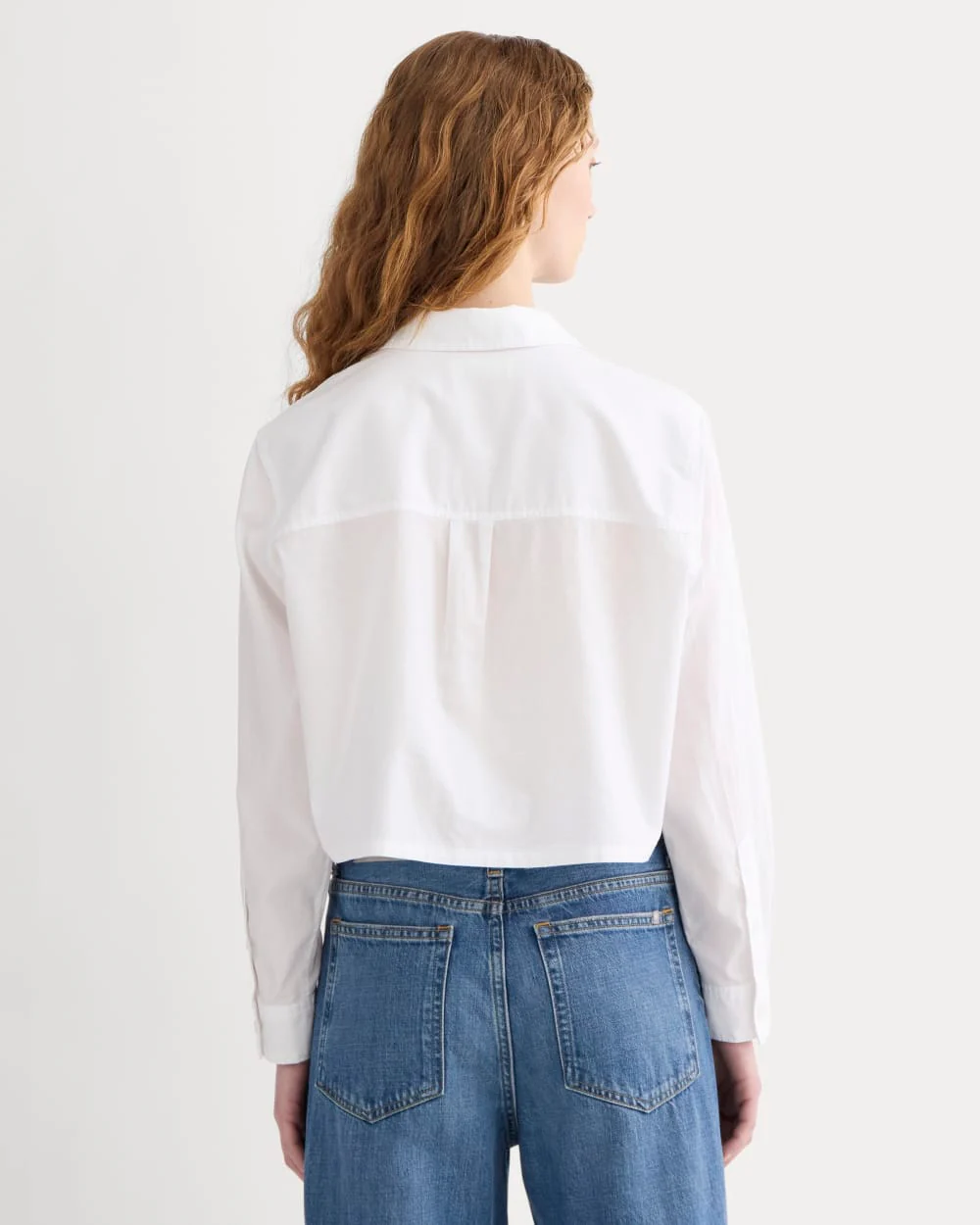 The Way-Short Shirt in Silky Cotton | White - Image 5