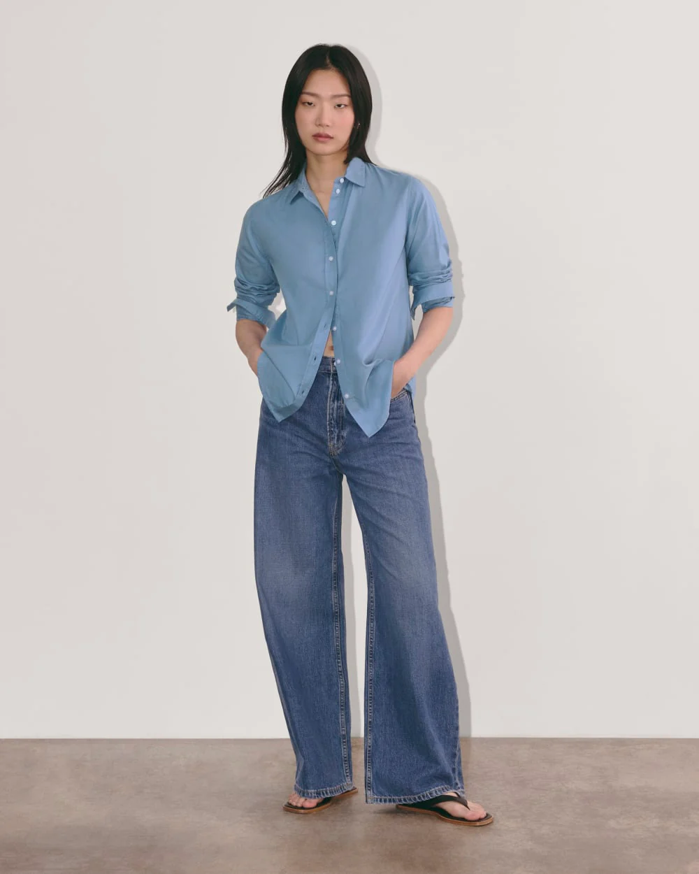 The Must-Have Shirt in Silky Cotton | Bluebell - Image 4