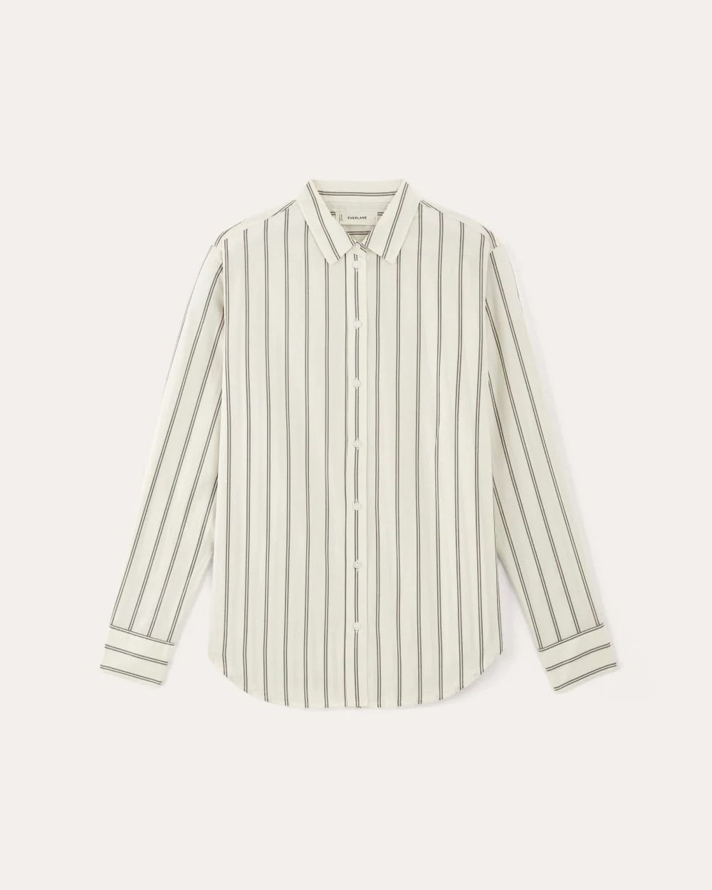 The Must-Have Shirt in Silky Cotton | Bone / Black - Image 2