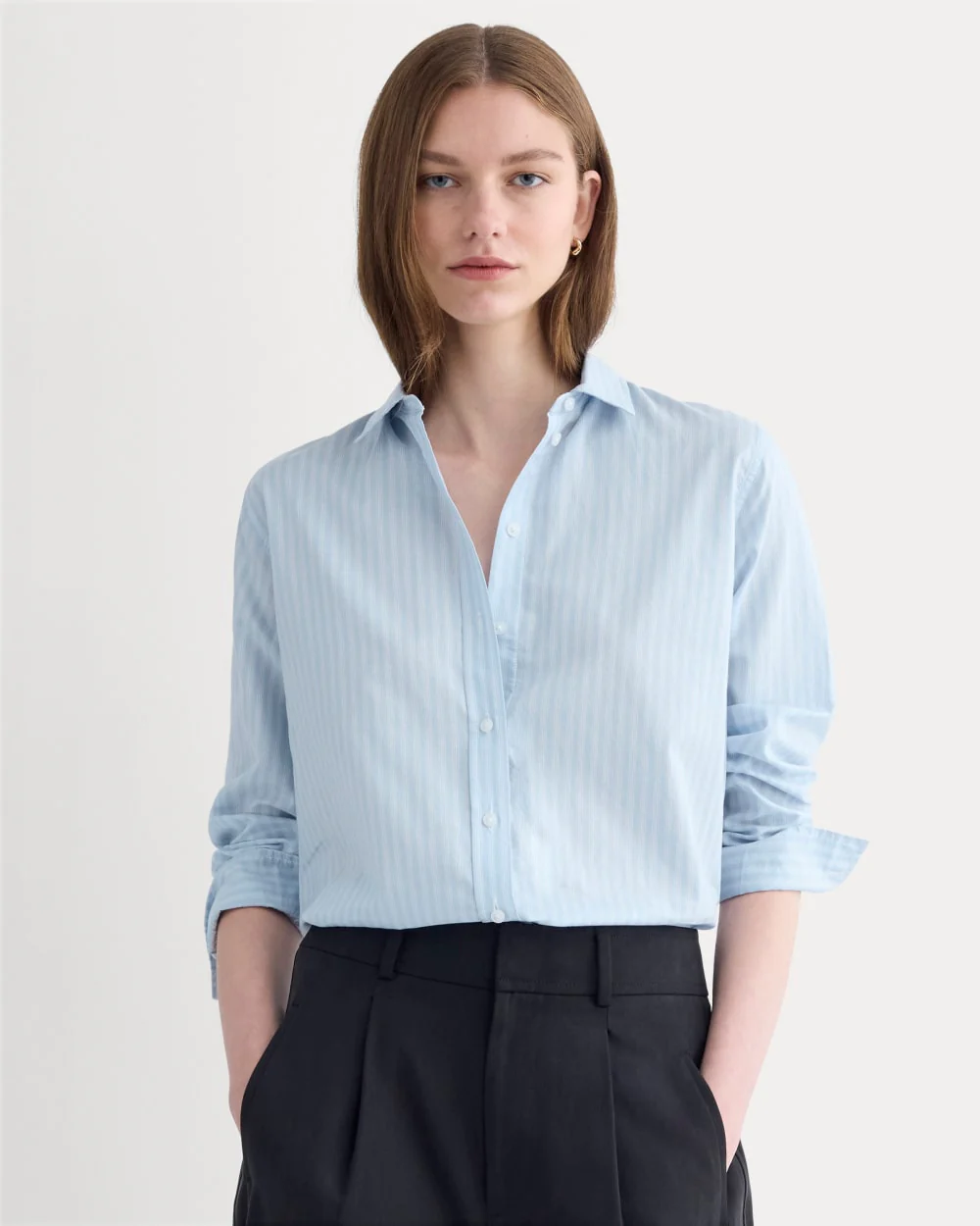 The Must-Have Shirt in Silky Cotton | Forever Blue / Optic White