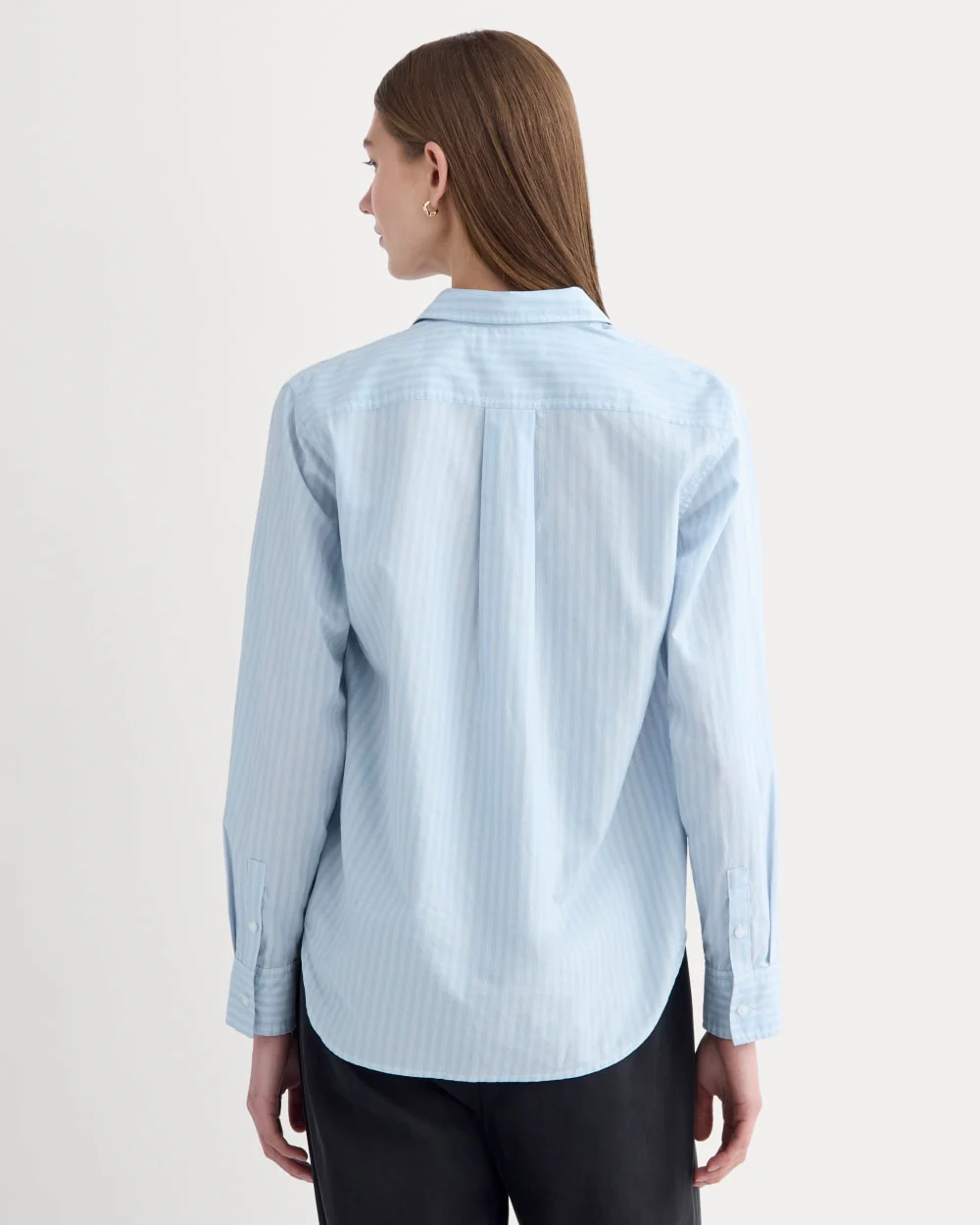 The Must-Have Shirt in Silky Cotton | Forever Blue / Optic White - Image 5