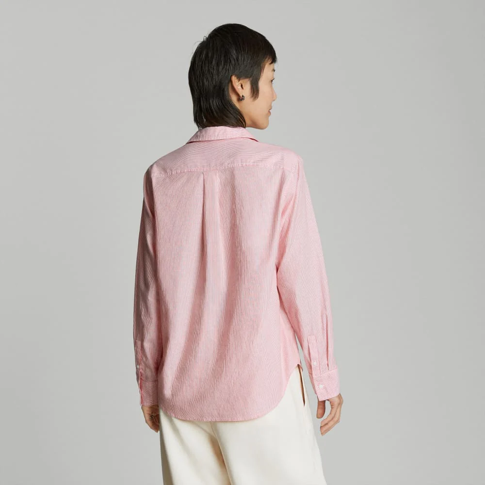 The Must-Have Shirt in Silky Cotton | Mandarin / White - Image 3