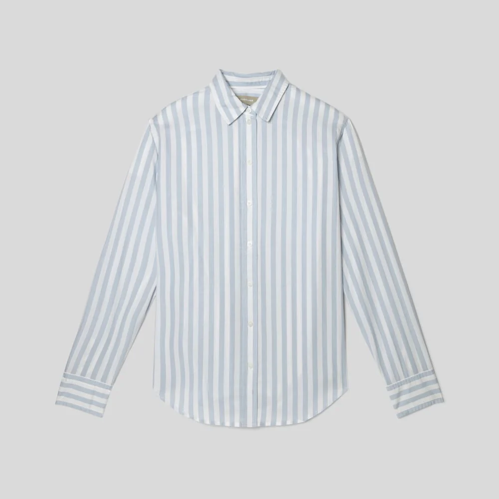 The Must-Have Shirt in Silky Cotton | Periwinkle / White - Image 2