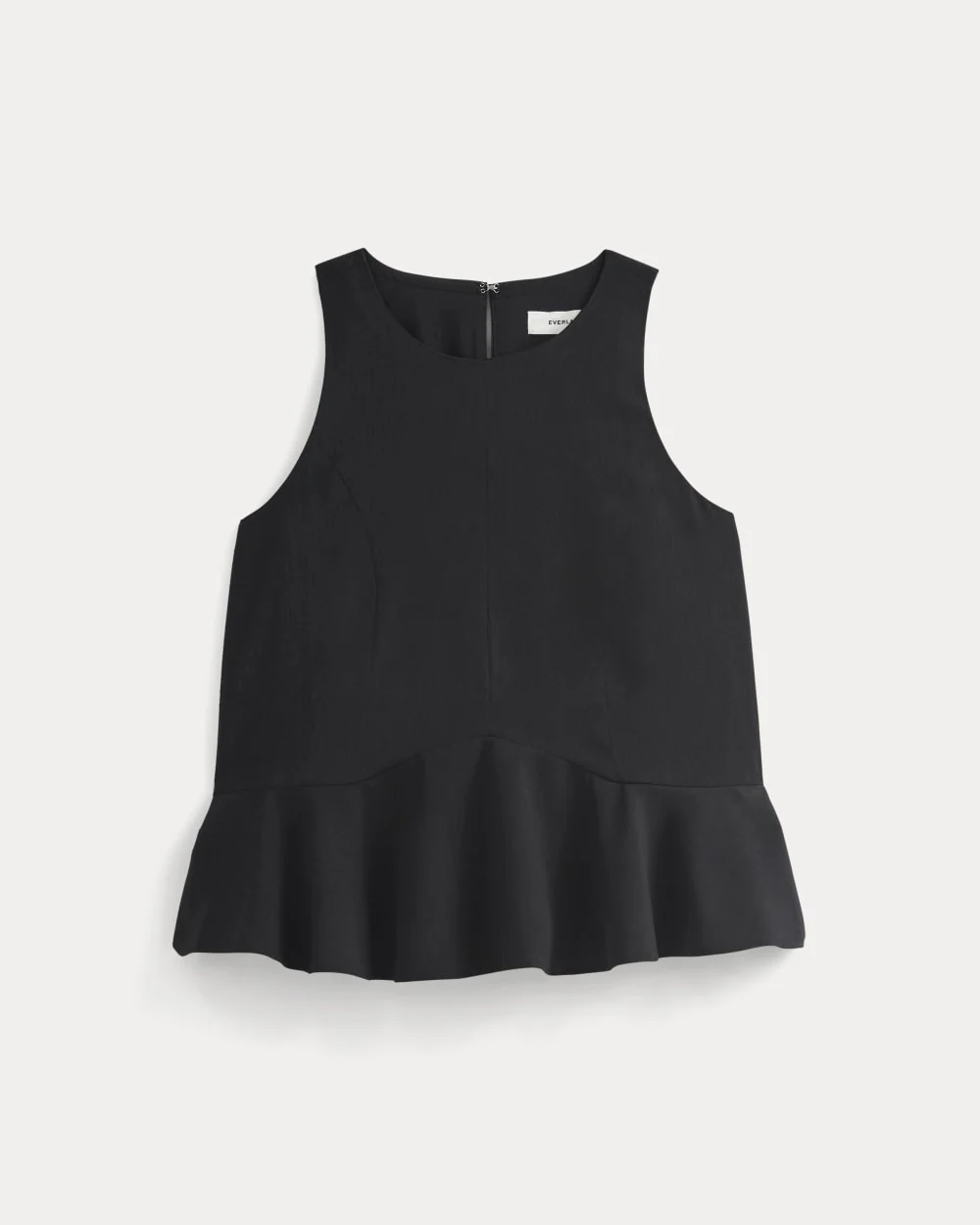 Sleeveless Peplum Top | Black - Image 2
