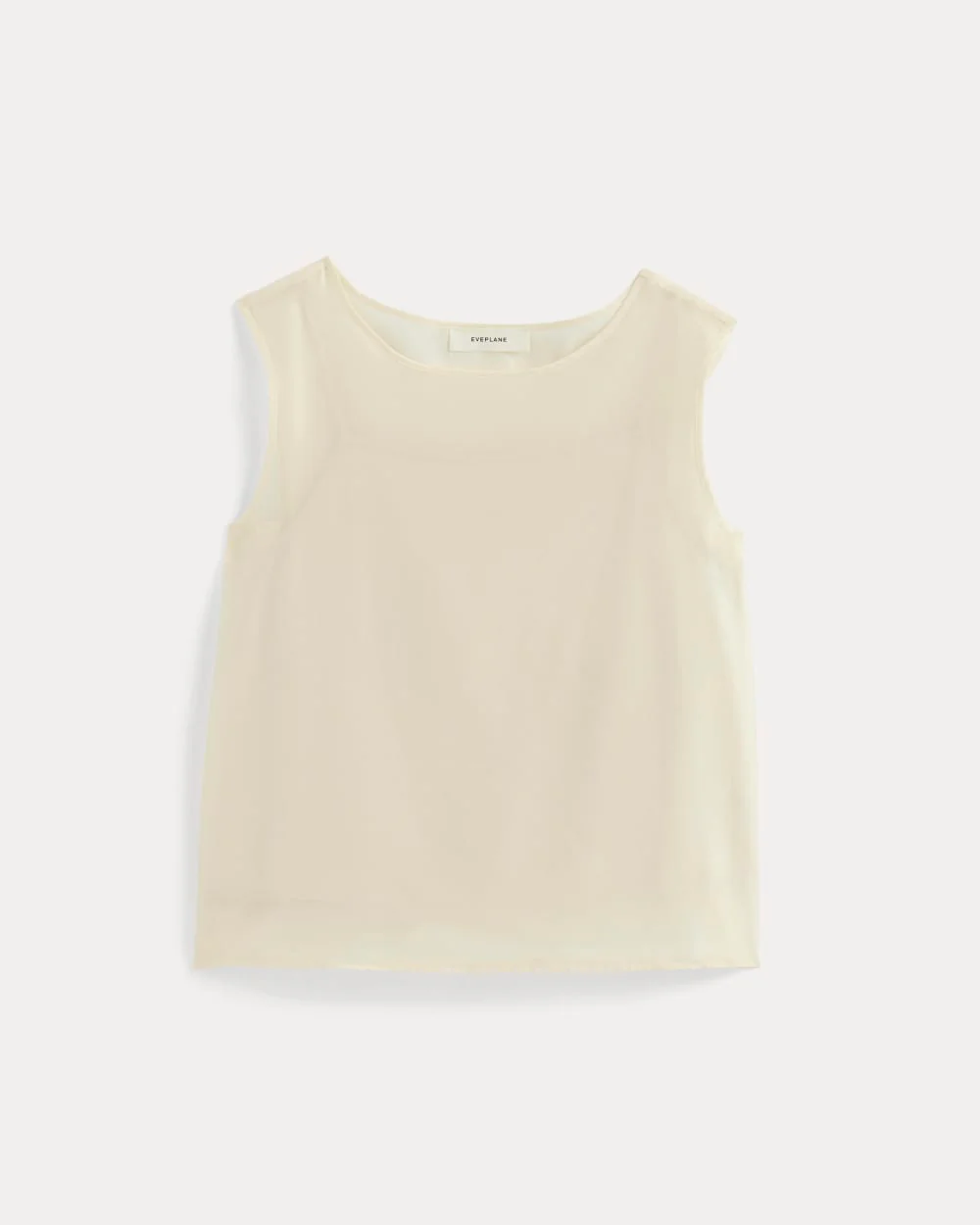 Sleeveless Top in Cotton-Silk Organza | Parchment - Image 2