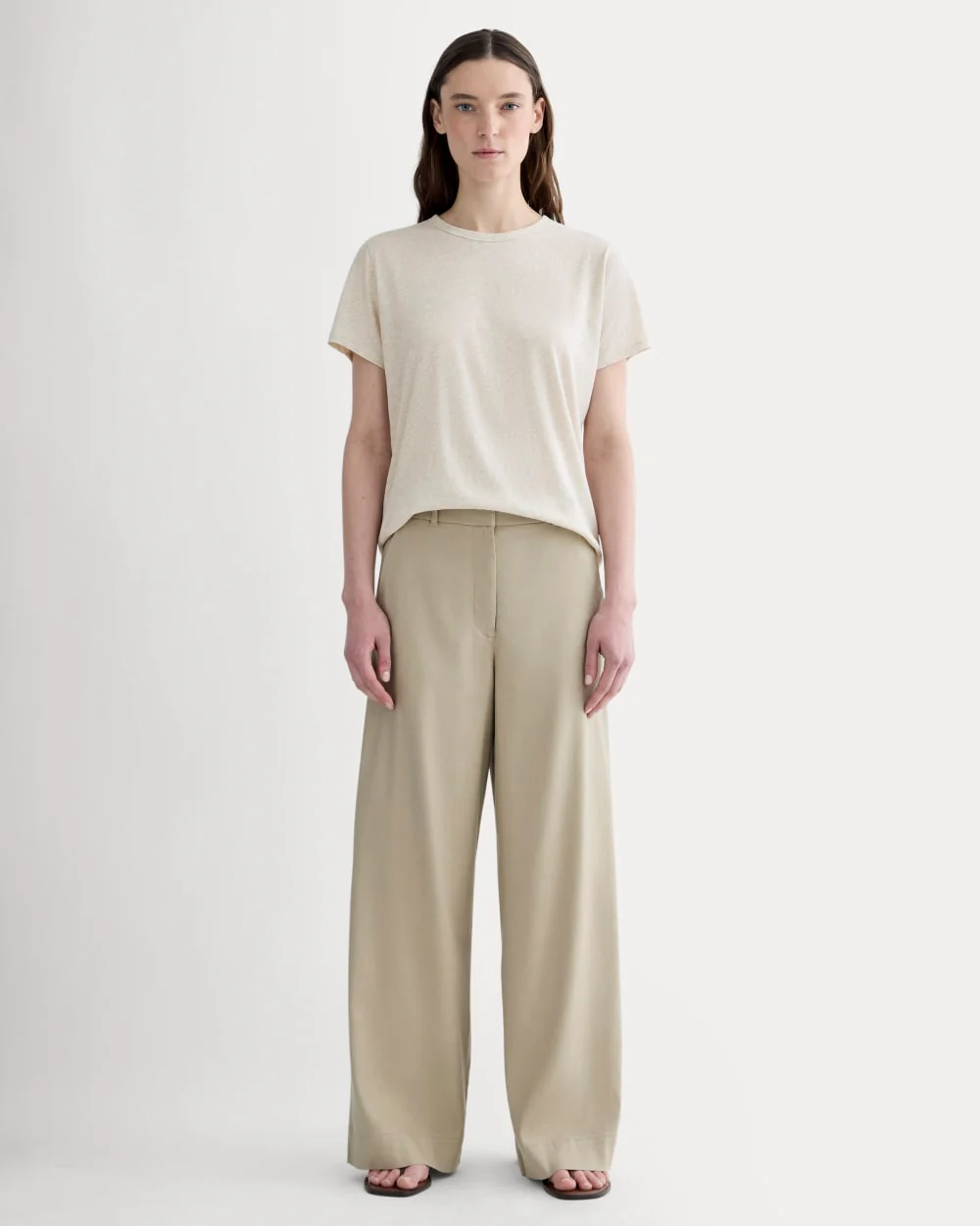 The Slim Air Tee | Heathered Oat - Image 3
