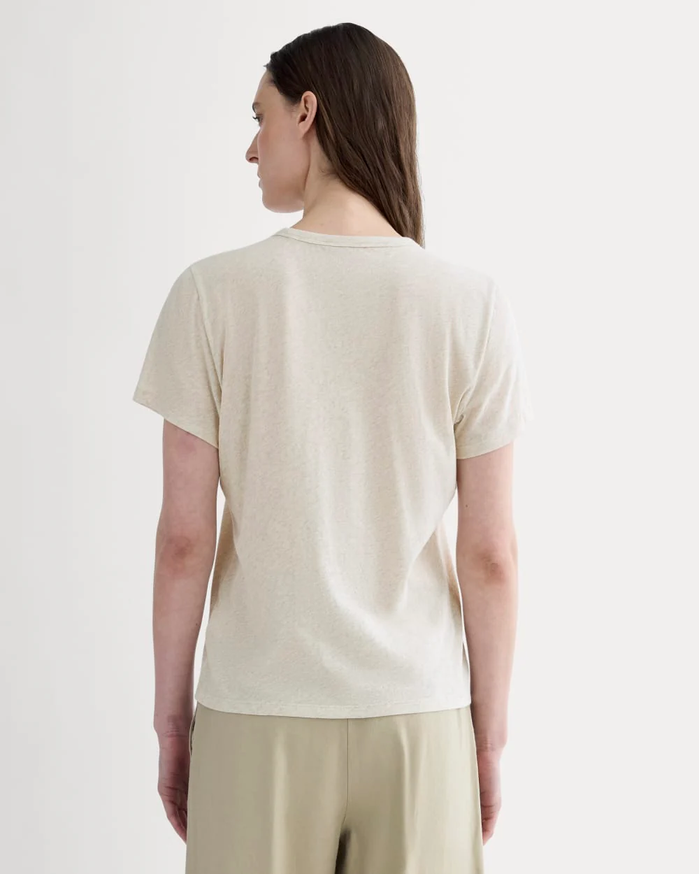 The Slim Air Tee | Heathered Oat - Image 4