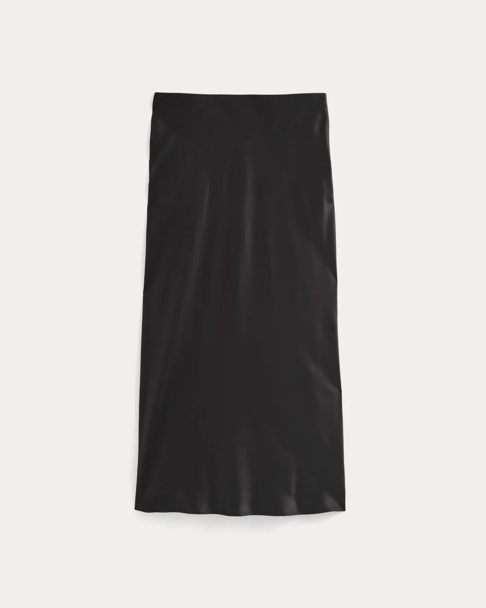 Slip Skirt in Silk Charmeuse | Black - Image 2