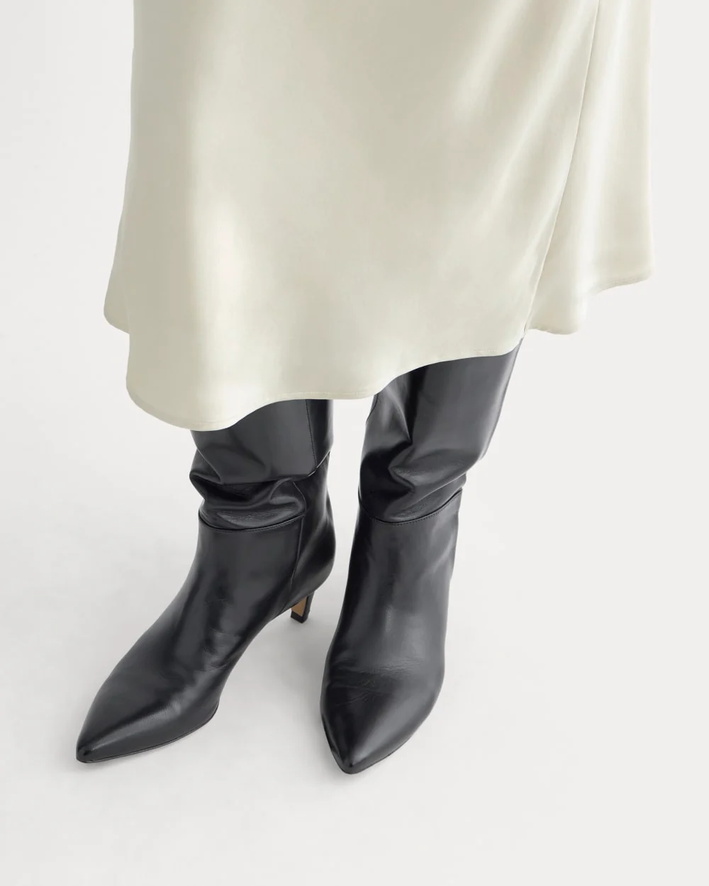 Slip Skirt in Silk Charmeuse | Peyote - Image 5
