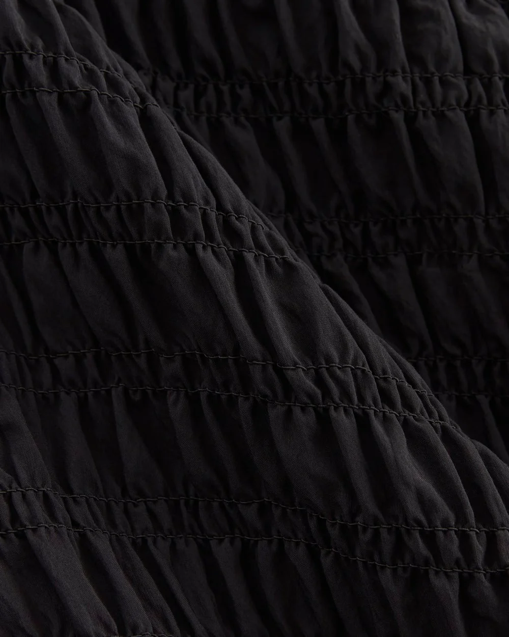 The Smocked Column Dress | Black - Image 5