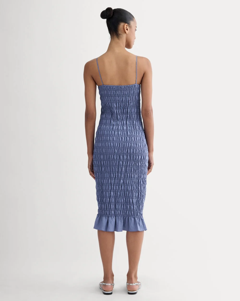The Smocked Column Dress | Blue Dusk - Image 4