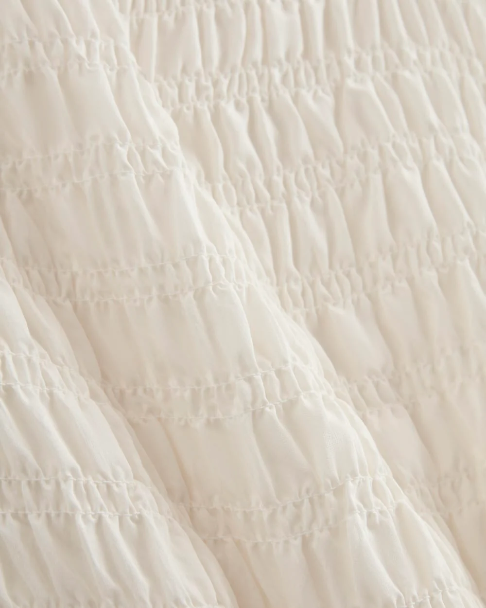 The Smocked Column Dress | Bone - Image 5
