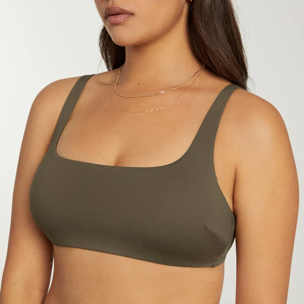 The Square-Neck Bikini Top | Beech - Image 5