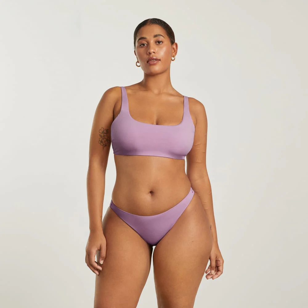 The Square-Neck Bikini Top | Lilac - Image 3