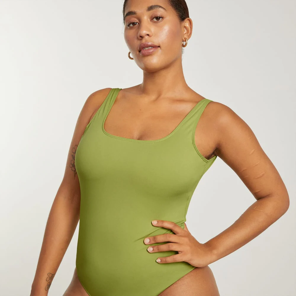 The Square-Neck One-Piece | Pepper - Image 3
