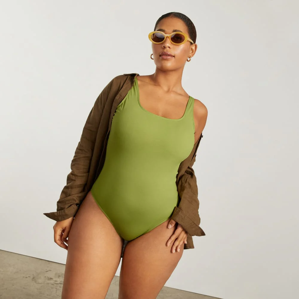The Square-Neck One-Piece | Pepper - Image 5
