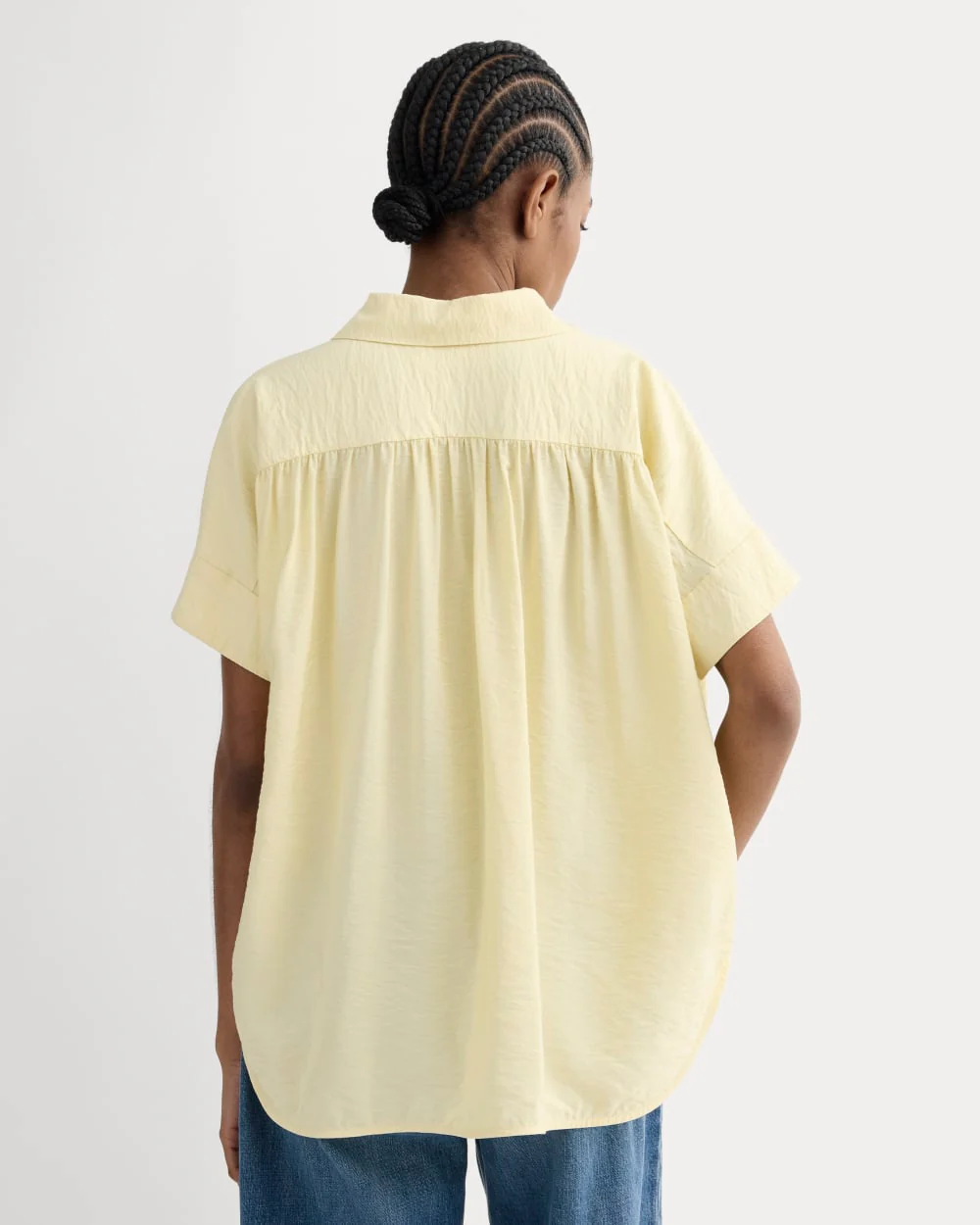The Square Shirt in SoftLuxe | Banana Crepe - Image 5