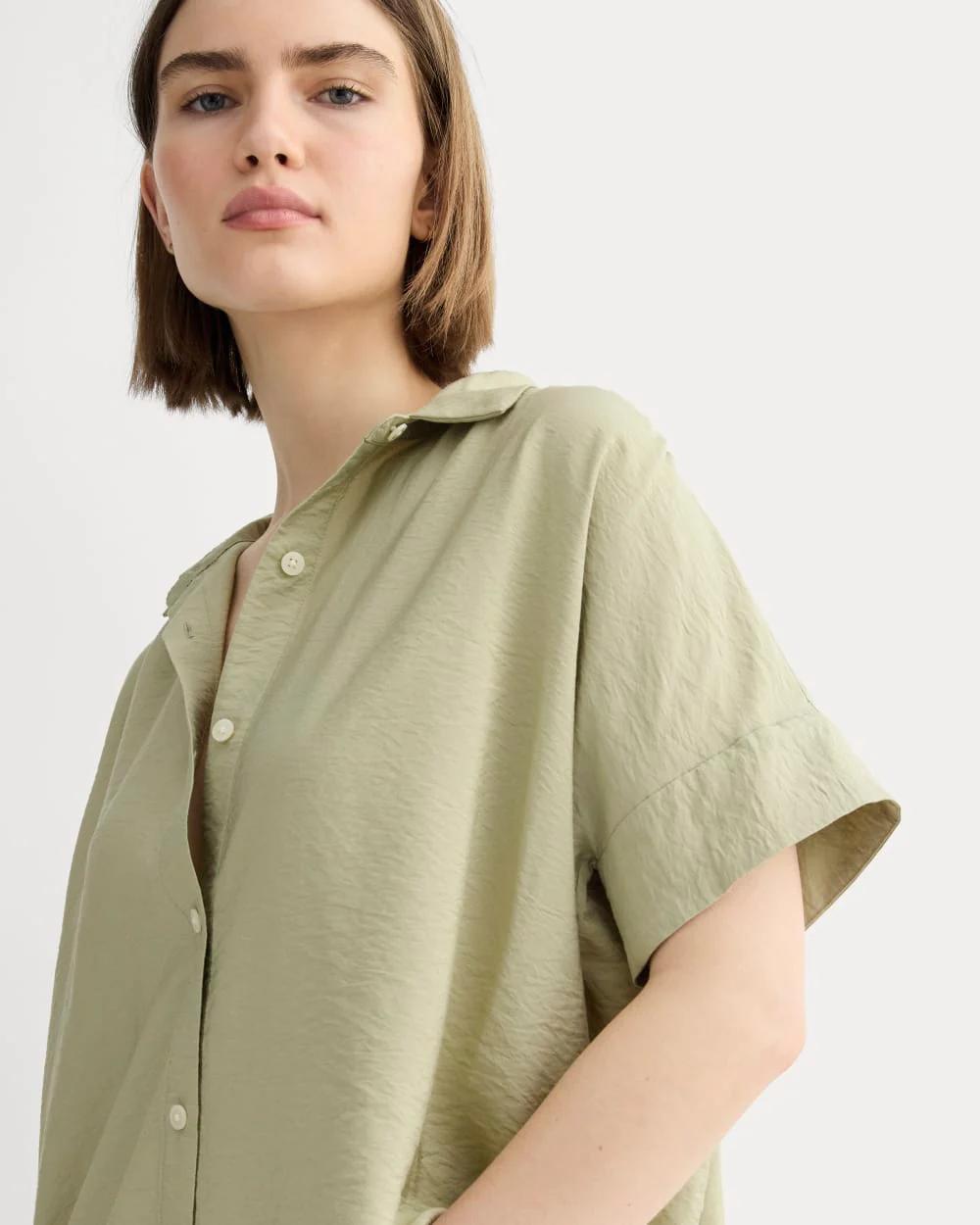 The Square Shirt in SoftLuxe | Eucalyptus - Image 4