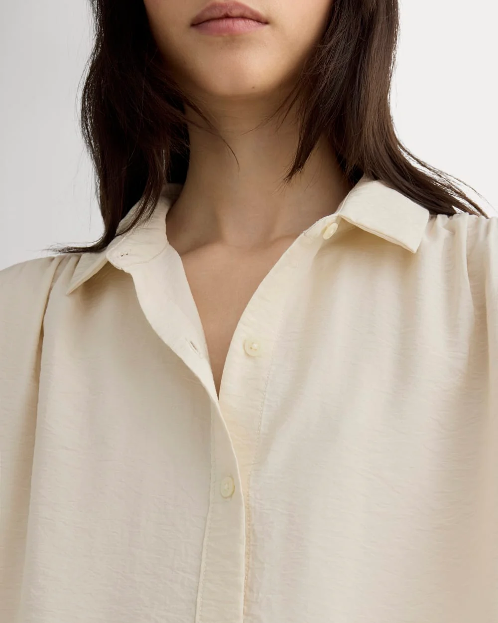 The Square Shirt in SoftLuxe | Sandshell - Image 4