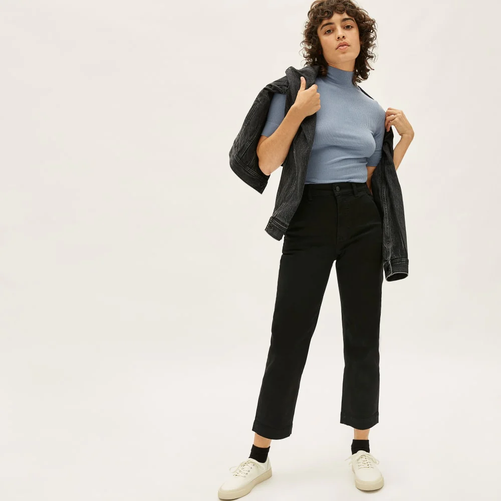 The Straight-Leg Crop | Black | Regular - Image 3