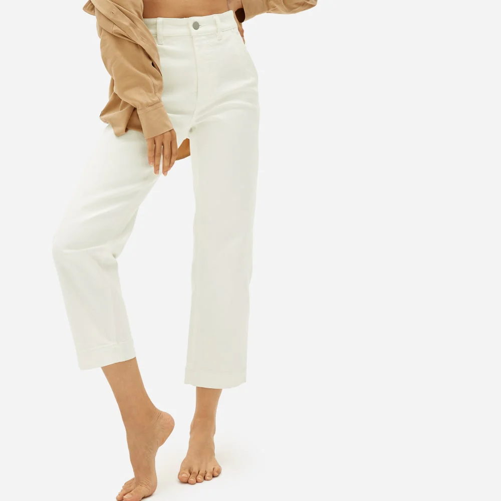 The Straight-Leg Crop | Bone | Regular - Image 2