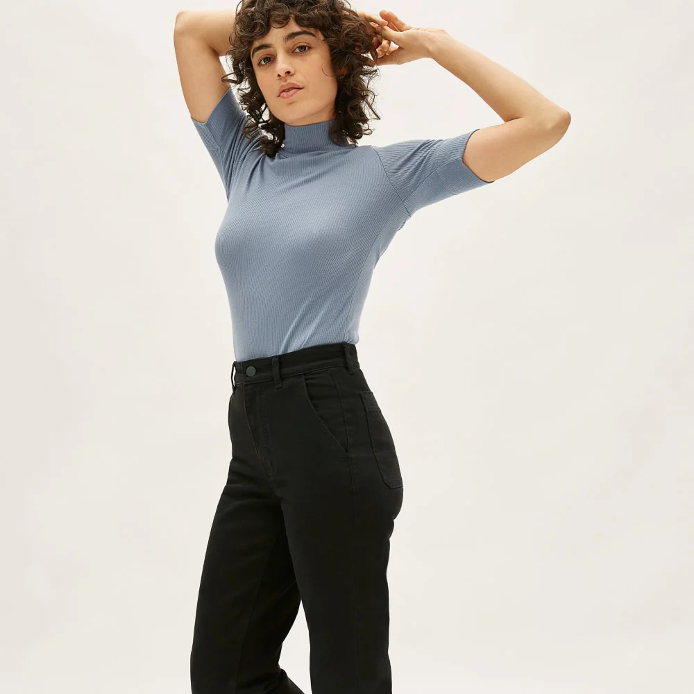 The Straight-Leg Crop | Black | Short - Image 3