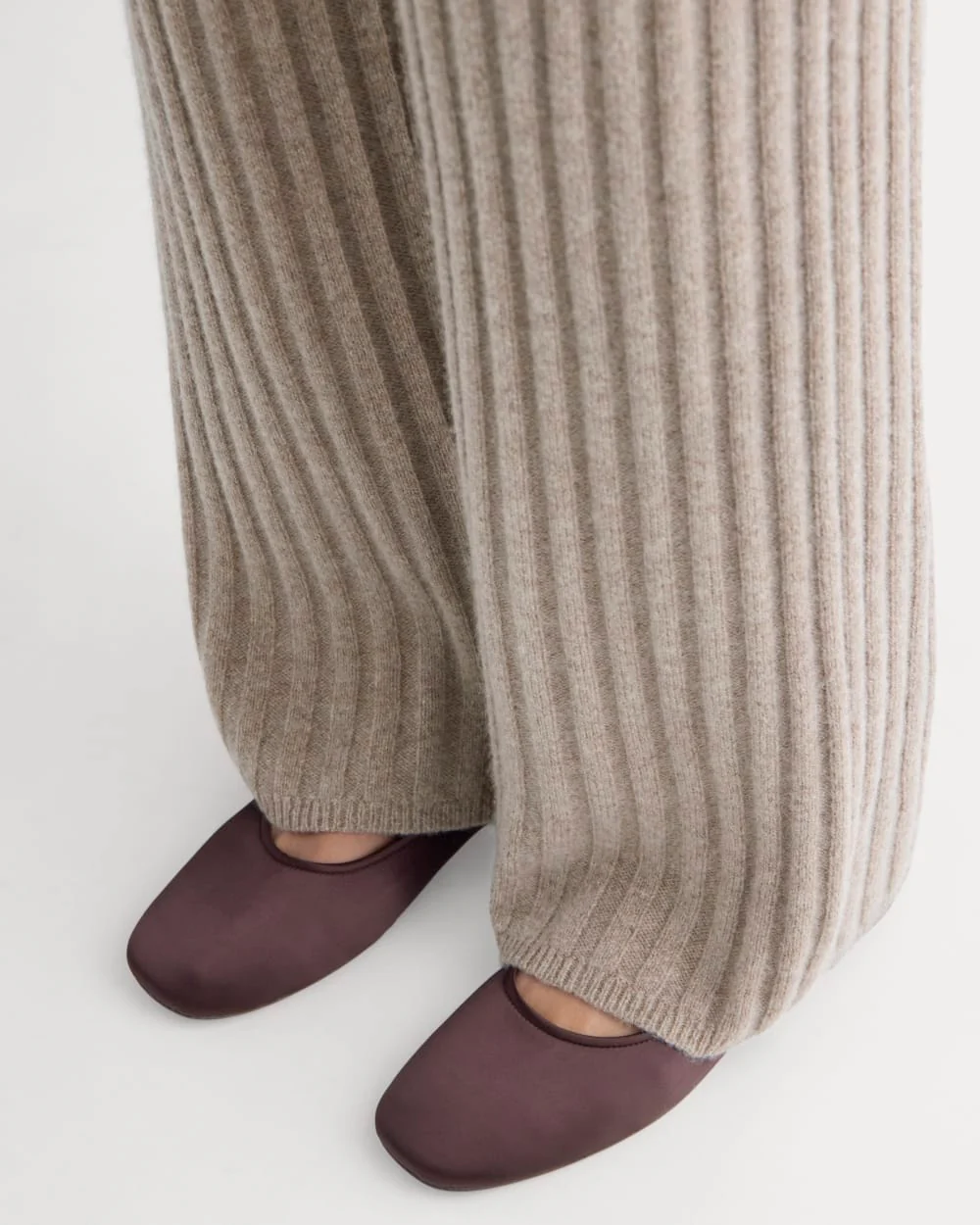 Straight-Leg Pant in Wool Cashmere | Oatmeal - Image 3