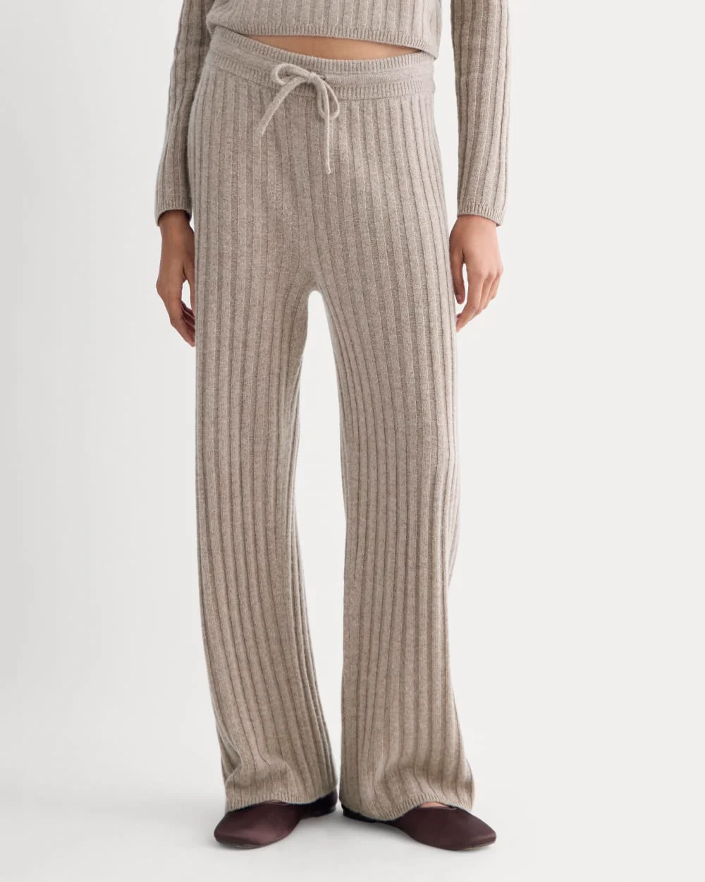 Straight-Leg Pant in Wool Cashmere | Oatmeal - Image 4