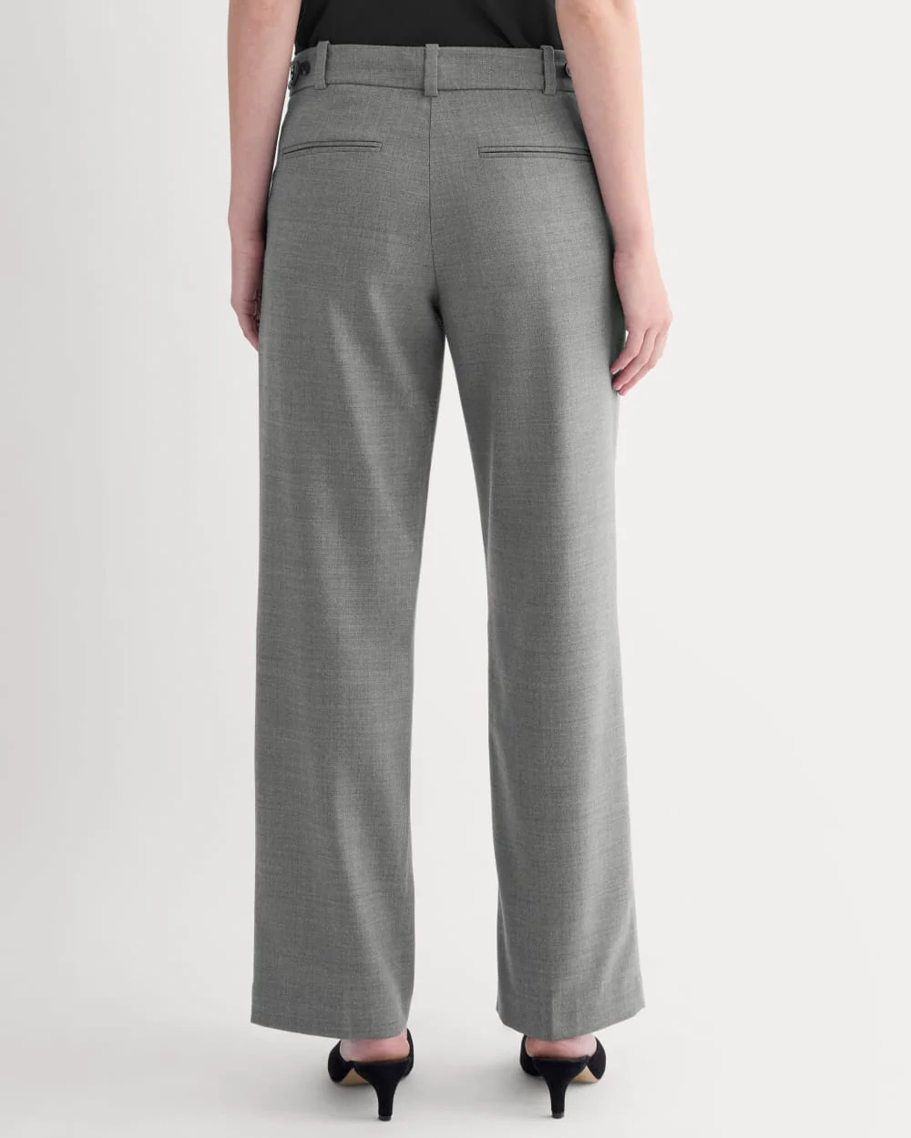 Straight-Leg Trouser in Tailor Twill | Heather Graphite - Image 5