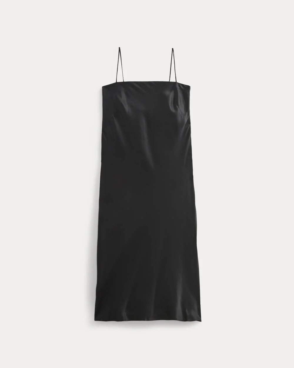 Slip Dress in Silk Charmeuse | Black - Image 2