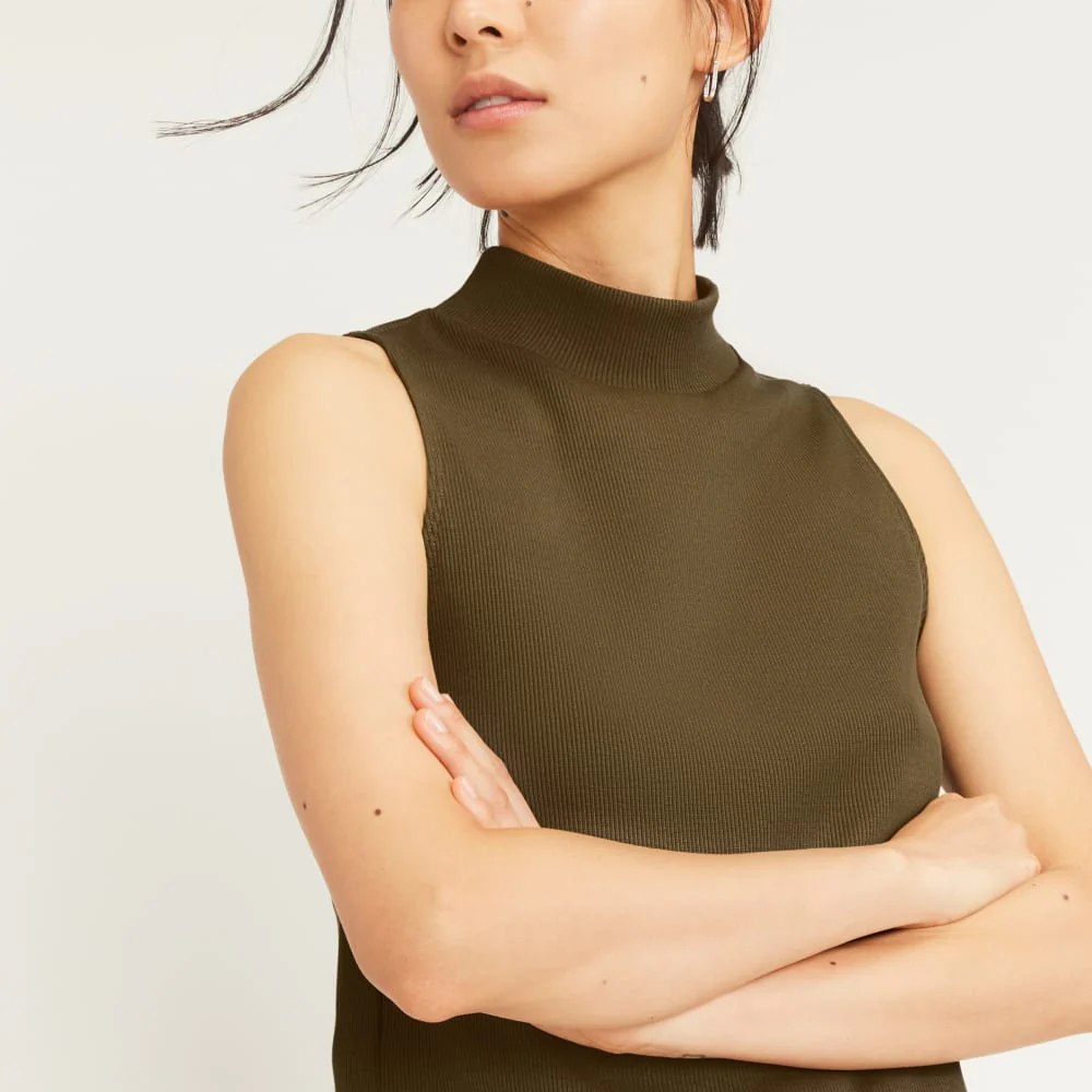 The Ribbed Mockneck Tank | Beech - Image 4